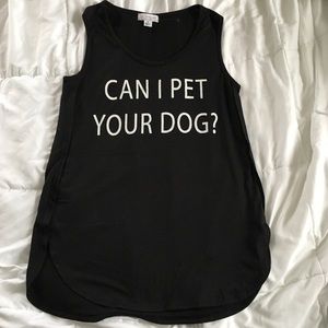 Graphic sleeveless tunic